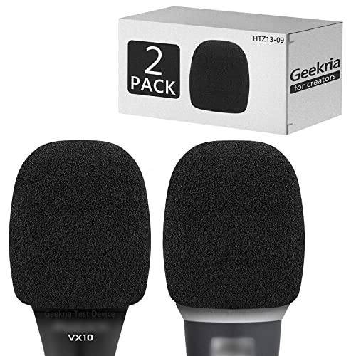 Geekria for Creators Bonnette Anti-Vent en Mousse pour Microphones de 4,1 cm de diamètre, Housse en Mousse Anti-Pop, Filtre en Mousse éponge Compatible avec Bietrun WXM09, WXM2 (Noir/Lot de 2) Geekria for Creators Bonnette Anti-Vent en Mousse pour Microphones de 4,1 cm de diamètre, Housse en Mousse Anti-Pop, Filtre en Mousse éponge Compatible avec Bietrun WXM09, WXM2 (Noir/Lot de 2)