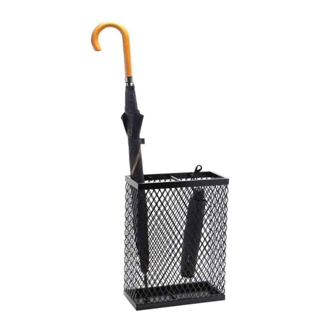 Porte-parapluies en métal noir pour ranger vos parapluies sans encombrer l'entrée