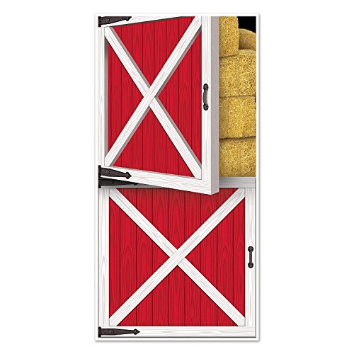 Image of Beistle 54663 Barn Door Cover, 30-Inch by 5-Feet, Multicolor