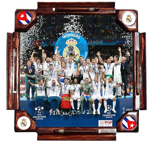 Mesa profesional de dominó diseño Real Madrid plegable
