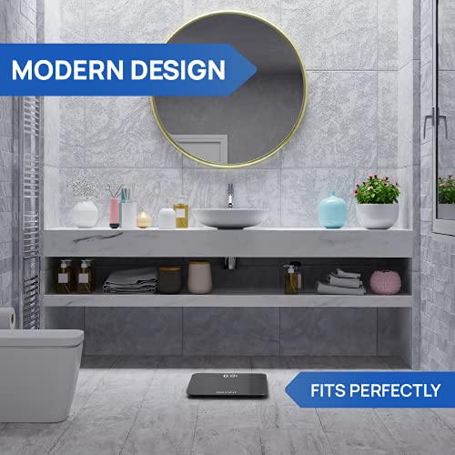 Inevifit Bathroom Scale, Highly Accurate Digital Bathroom Body Scale, Measures Weight Up To 400 Lbs. Includes Batteries #TOP5