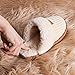 OOW Cozy House Slippers for Women with Memory Foam Soft Warm Fuzzy Slippers Women Home Womens Slipper Shoes for Indoor