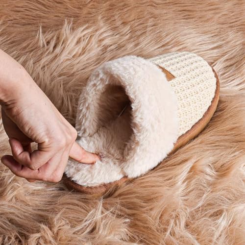 OOW Cozy House Slippers for Women with Memory Foam Soft Warm Fuzzy Slippers Women Home Womens Slipper Shoes for Indoor3