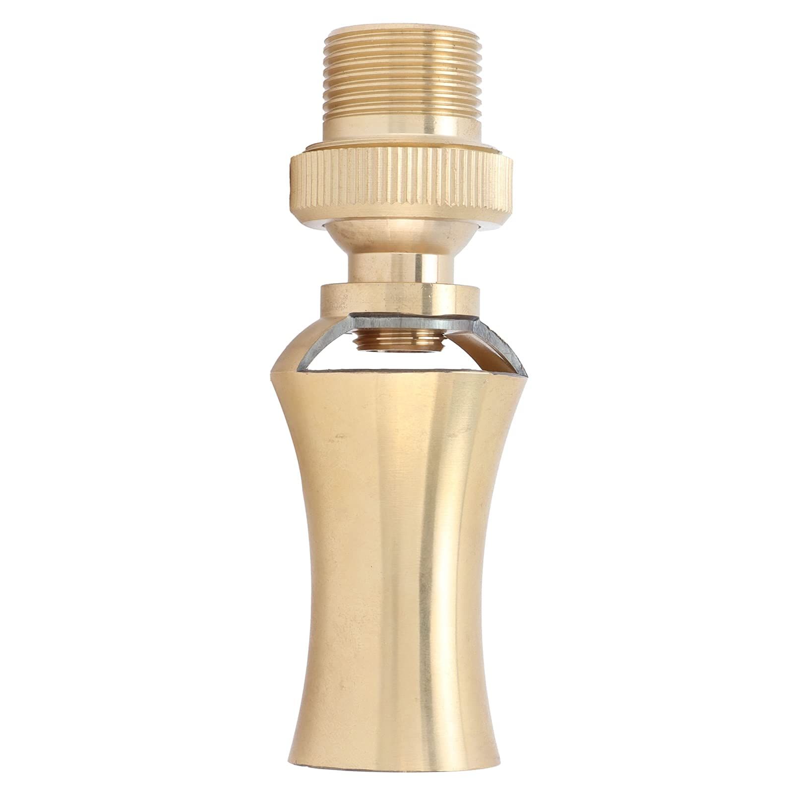 Cabezal de pulverización de chorro de dirección ajustable de latón, boquilla de fuente de agua de cedro de torre de hielo Cabezal de pulverización Aspersor(G1/2 Female Thread G3/4 Male Thread 25mm)