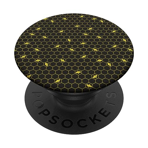 Miraculous Ladybug Queen Bee Pattern PopSockets Swappable PopGrip, Black