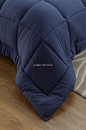 Web Linens Inc Super Oversized - Down Alternative Comforter - Fits Pillow Top Beds - King 110" x 96" - Navy - Exclusively by Blowout Bedding RN #142035