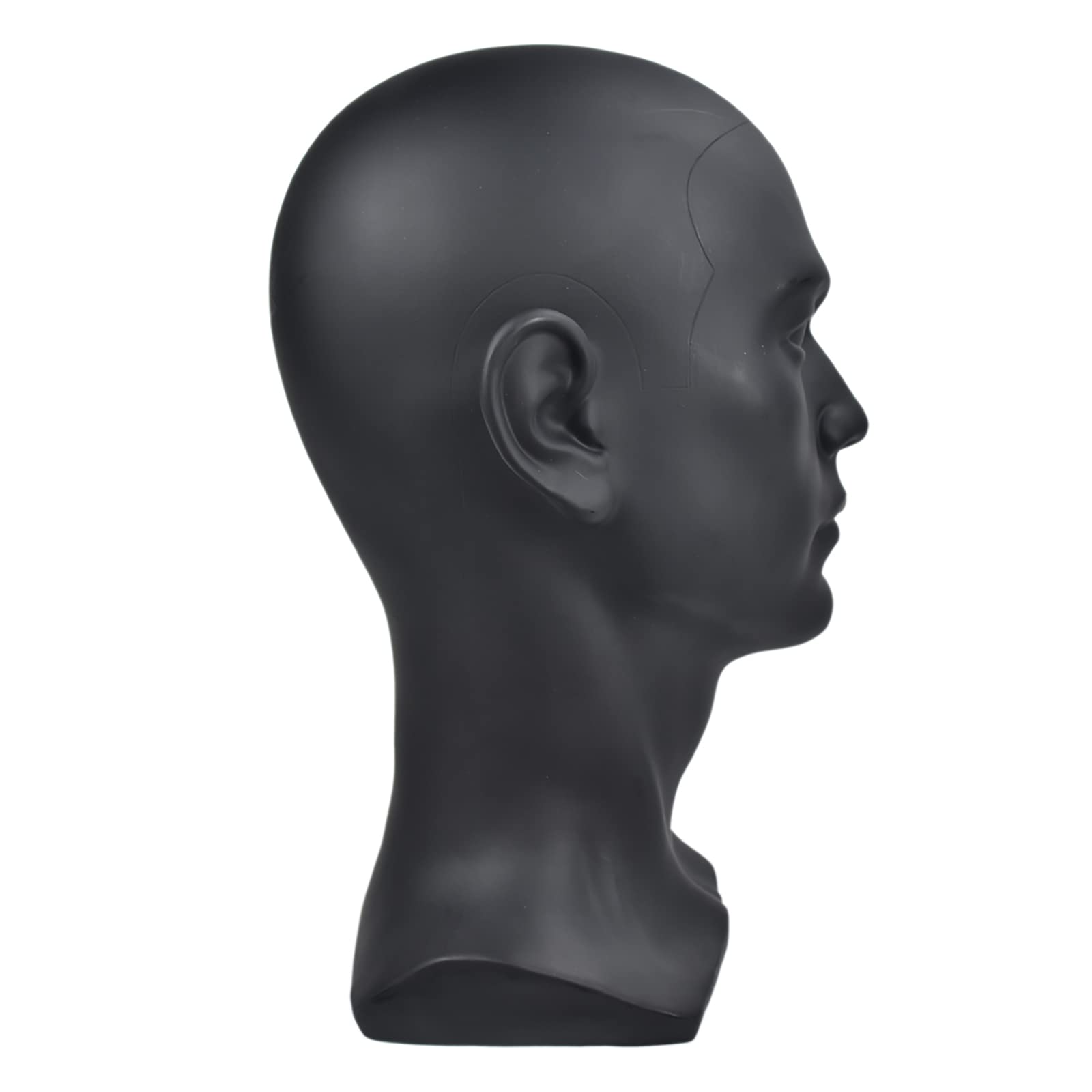 Testa di manichino in plastica Testa maschile con parrucca Cappelli da esposizione realistici Occhiali da sole