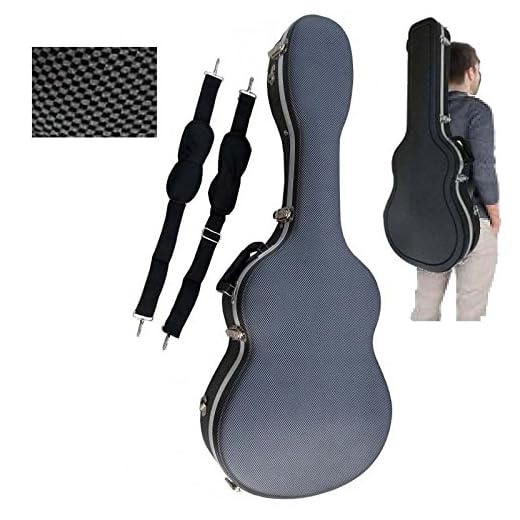 cibeles Estuche ABS para Guitarra Clásica, Marca (Gris Cuadritos)