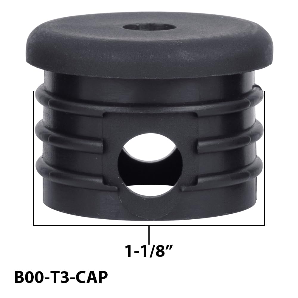 White Water B00-T3-CAP Marine Nylon Replacement Cap for Ladders, Fits 1-1/8