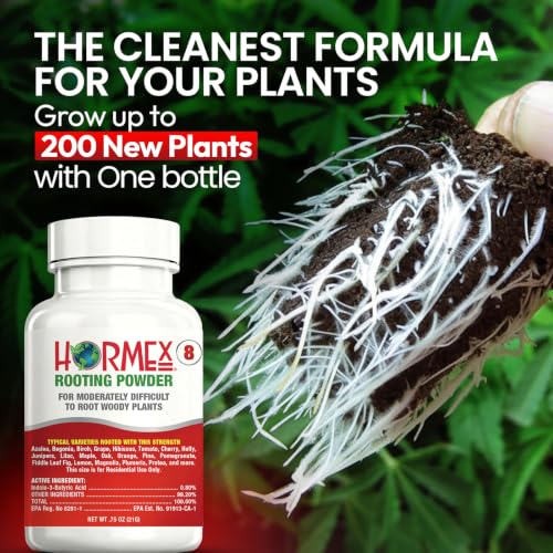 Hormex Rooting Hormone Powder #8 - Fast Roots for Semi-Hardwood Cuttings Detail