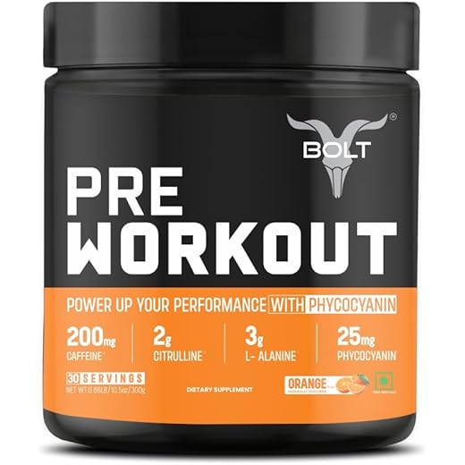 Bolt Nutrition Pre Workout Powder 300 G