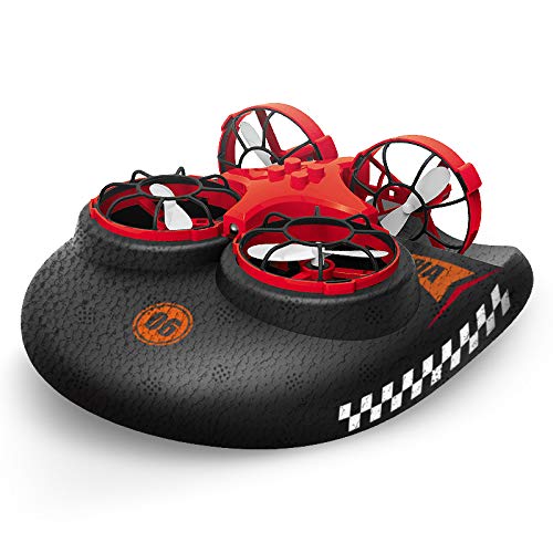FFXZLMini Drone Boat Vehicle 3 in 1 Mini Drone Drone Quadcopter Vehicle Hovercraft Boat Kids Toys for Sea Land and Air Water Proof Drone Sea-Land-Air Mode Switchable Waterproof Auto Hovering Toy