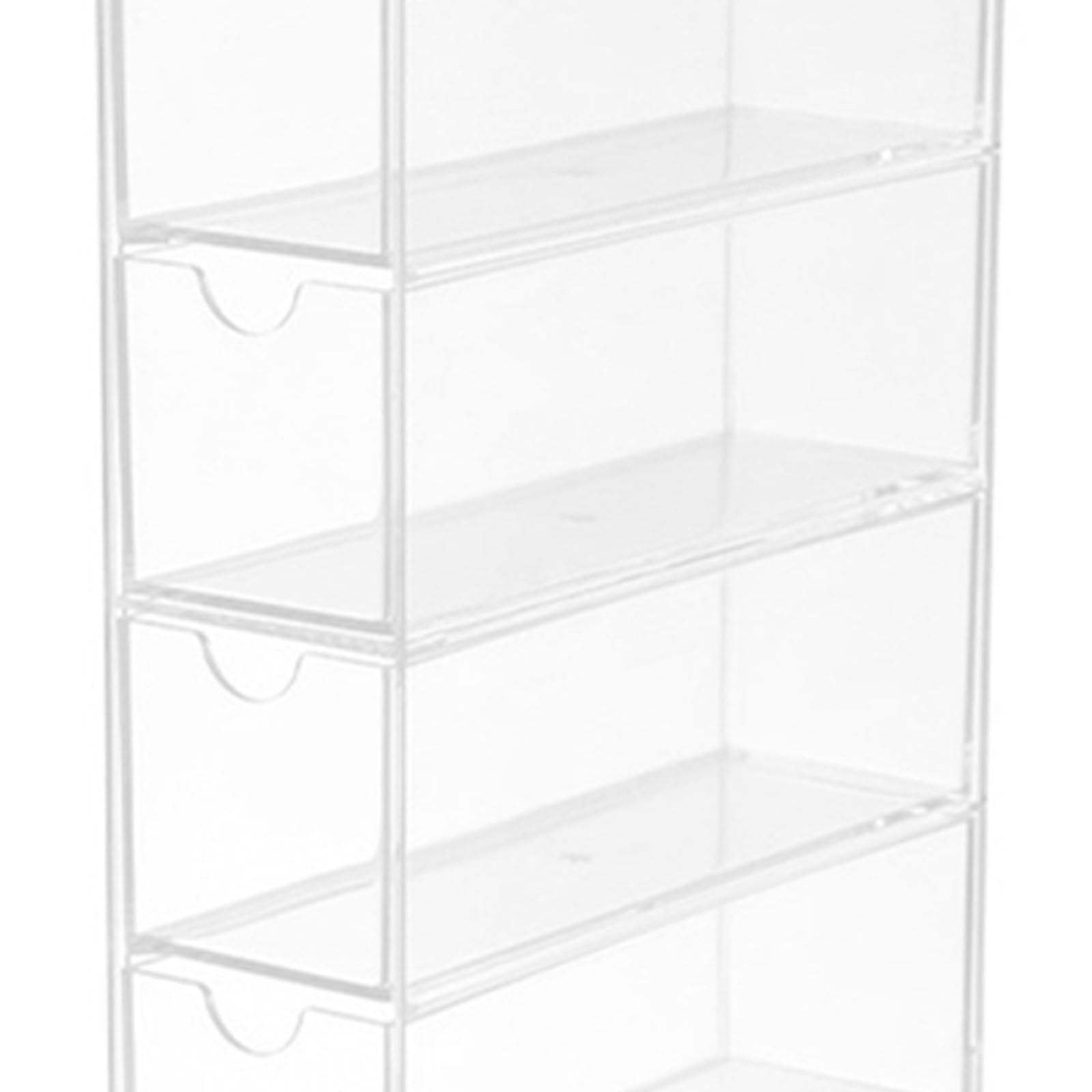 VICASKY 3 Stück Acrylbrillen Aufbewahrungsbox mit 4 Schubladen Transparentes Design für Organisierten Schutz und Stabile Lagerung von Sonnen und Lesebrillen im Einzelhandel