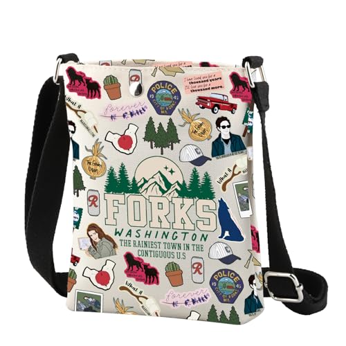 CMNIM Vampire Inspired Gifts Edward's Girl Crossbody Bag City of Forks Gifts Vampire Lovers Gift Forks Washington Gifts