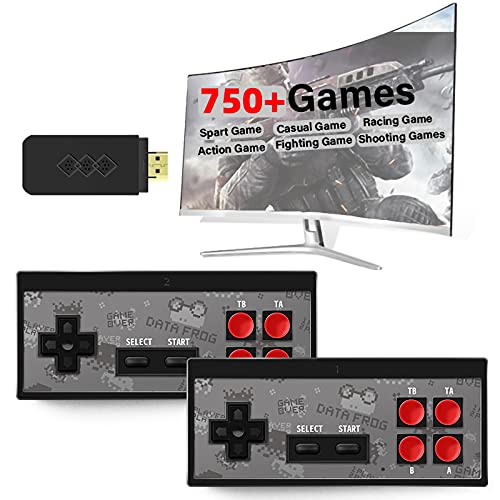Consoles Jeux Rétro,Consoles Jeux Vidéo Haute Définition HDMI Portables,Consoles Jeux TV Sans Fil Plug-And-Play Avec Plus 750 Jeux NES Classiques Intégrés,Console Jeux Divertissement Domicile Cover