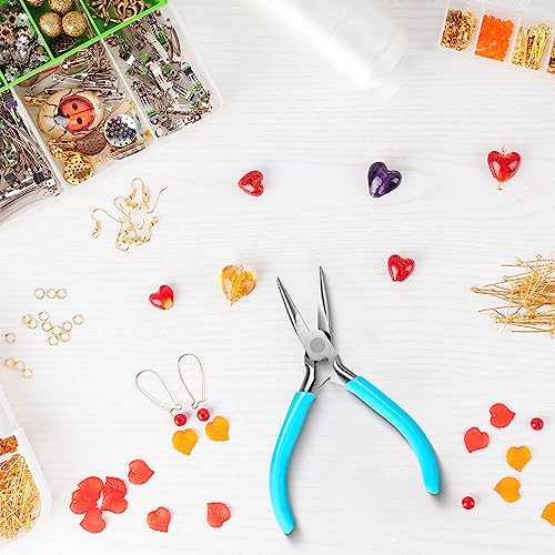 Eruinfang Needle Nose Pliers 4.5 Inch Jewelry Pliers Super Precision Jewelry Making Tools Comfort Grip Handle Craft Pliers For Jewelry Repair Wire Bending Gripping thumb #2