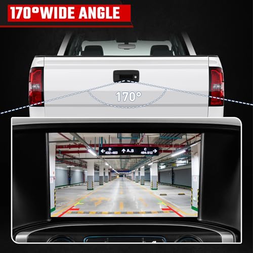 Image of Backup Camera Rear View Camera Fit for Chevy Silverado GMC Sierra 1500 2500 3500 2016-2019 Parking Park Assist Camera Replaces #84062896