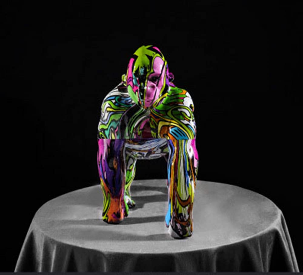 Figurine gorille graffiti cadeau idéal pour créateurs et passionnés d'art