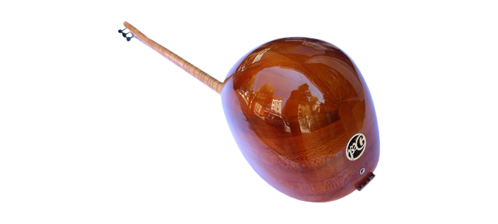 Turkish Quality Left Hand Long Neck Mulberry Baglama Saz For Sale ASL-113L - Image 7