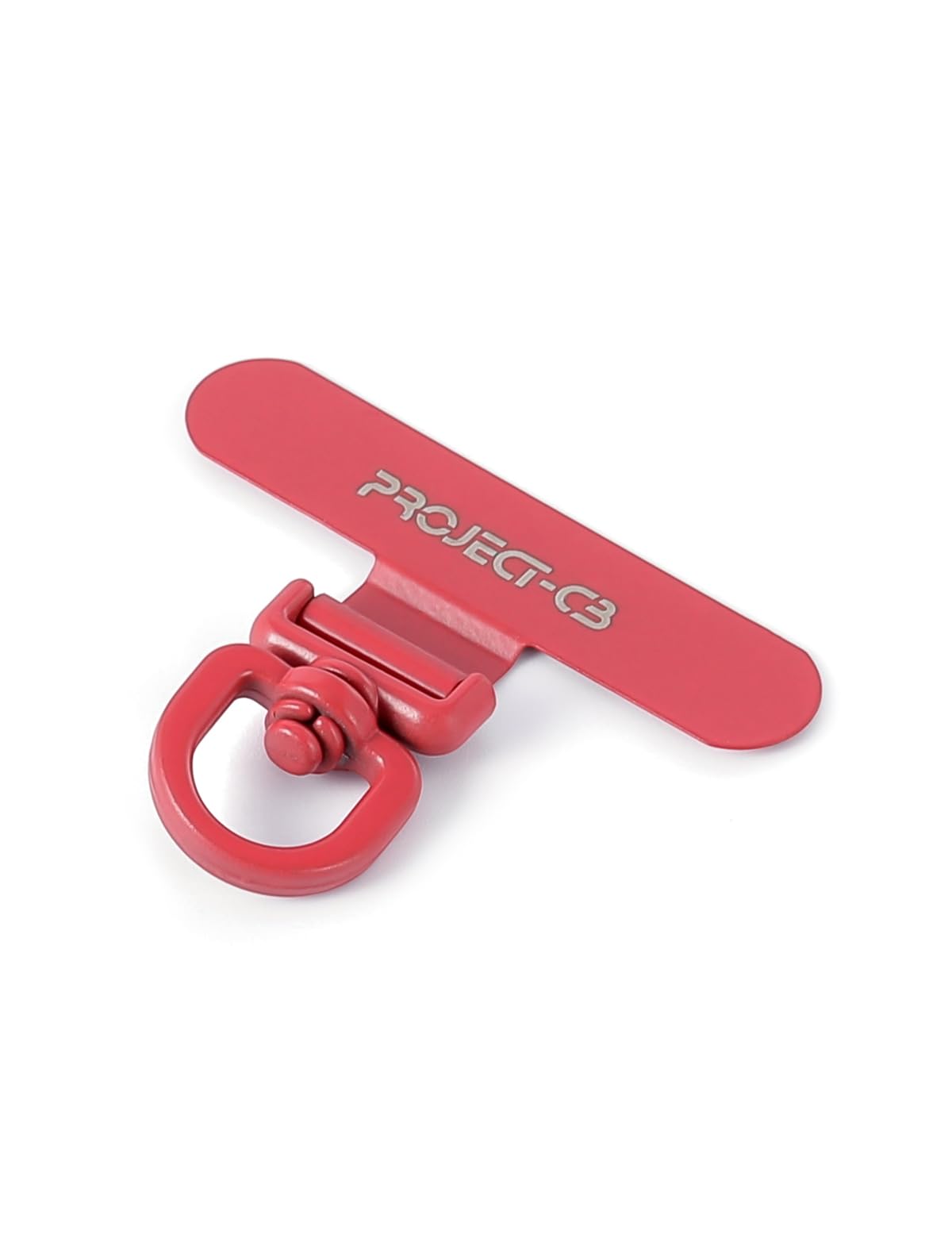project-cb Phone Lanyard Tether Tab,Phone Strap Metal Patch,Universal Phone Lanyard Tether Patch Without Adhesive(Red)