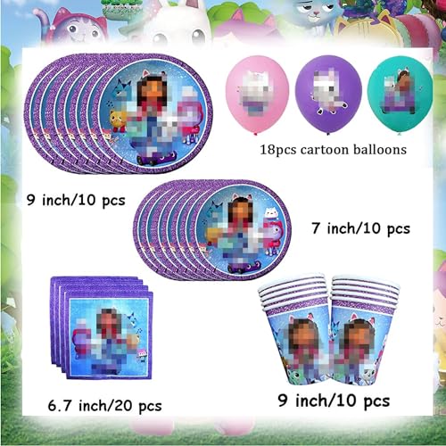 70 accessori per feste di Cat's Dollhouse