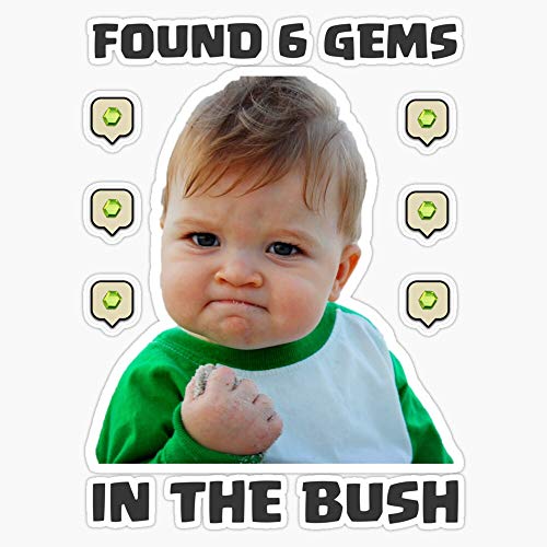 LAD Studio Clash of Clans Gems in The Bush Sticker Vinyl Bumper Sticker Decal Waterproof 5"