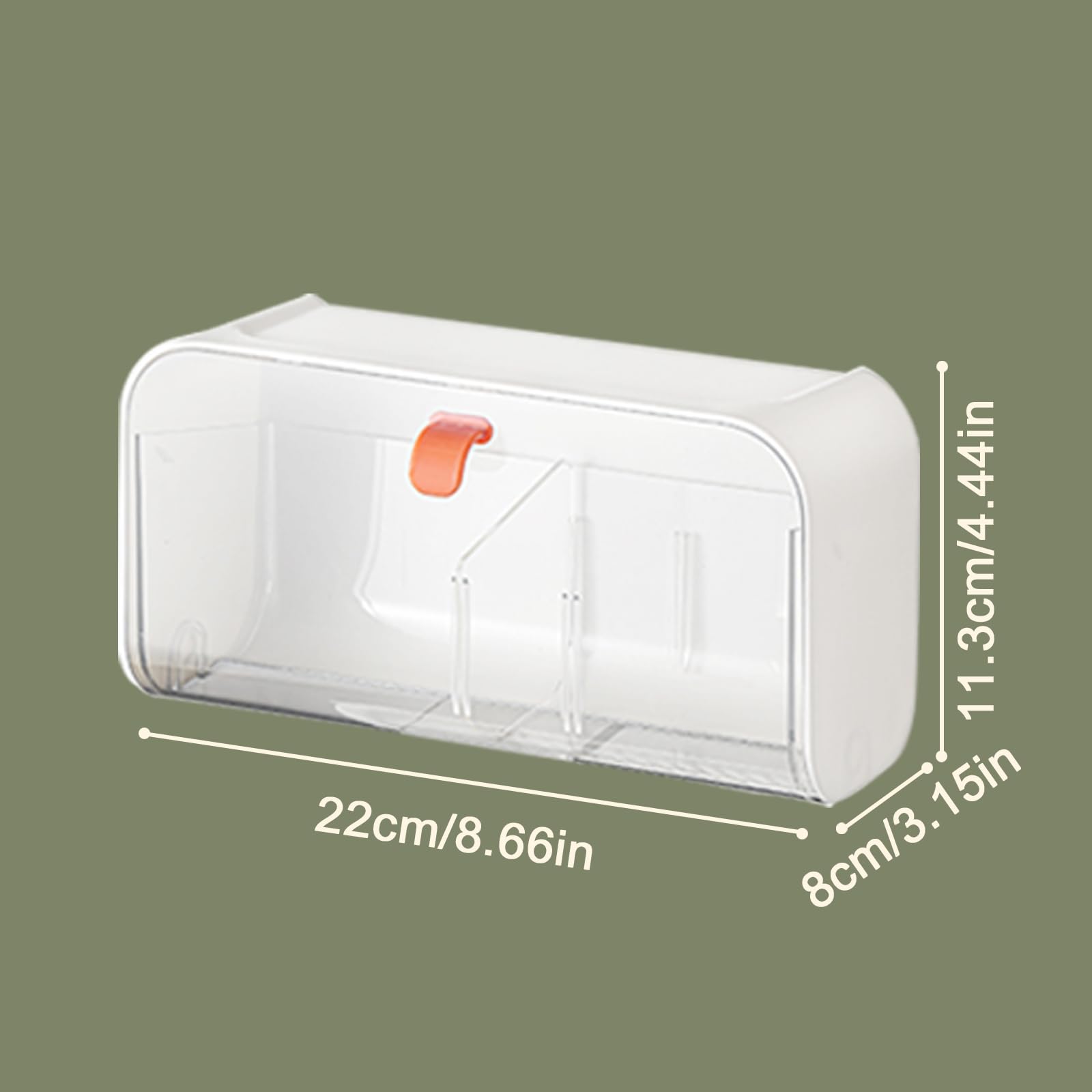 SUNFICON Organizador de almohadillas de algodón montado en la pared, soporte para bolas de hisopo de algodón, dispensador de Q-tip, recipiente de almacenamiento de almohadillas cosméticas, caja de