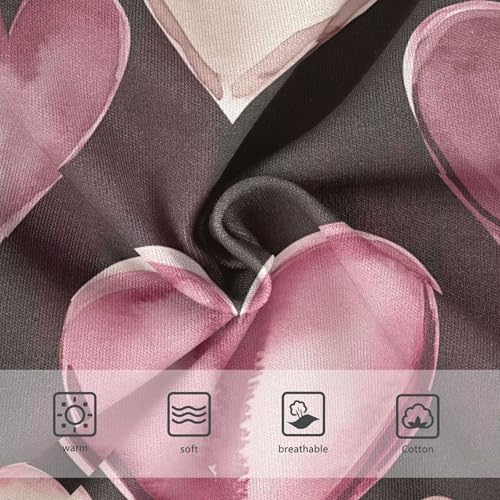 Stylish Girls Underwear Toddler 2t Cotton Cute Panties Girl Valentine Hearts Burgundy Cream Briefs Kids Undies3