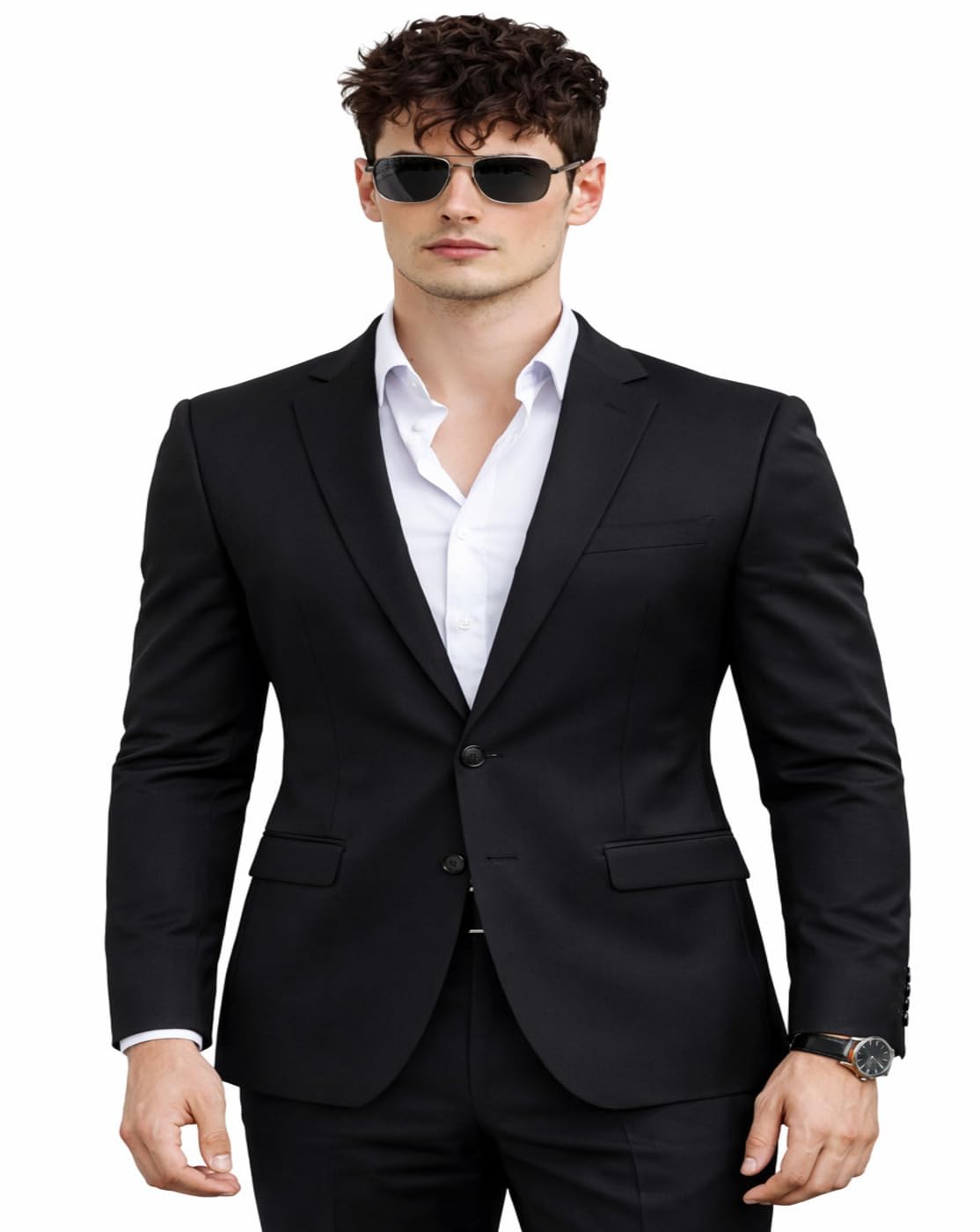 Black Office Blazer for Men-picture-18