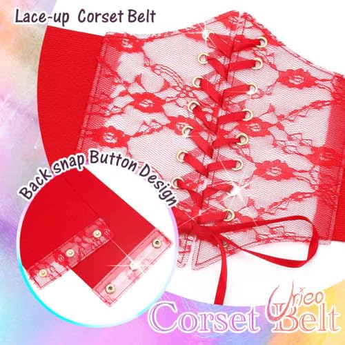 Urieo Lace Flower Corset Belt for Women3