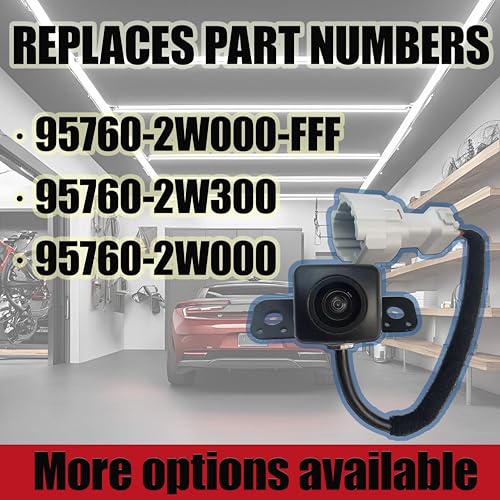 Image of No. 95760-2W000 Rear View Backup Reverse Parking Camera /Rear View Camera | Compatible with Hyundai Santa Fe Sport 2.0 2.4 2013-2016 Reverse Park Assist Camera Replace 95760-2W000-FFF 95760-2W300
