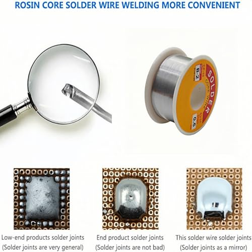 Image of 63 /37 Solder Tin Lead Rosin Core Solder Wire For Electrical Soldering (0.6mm, 50g)