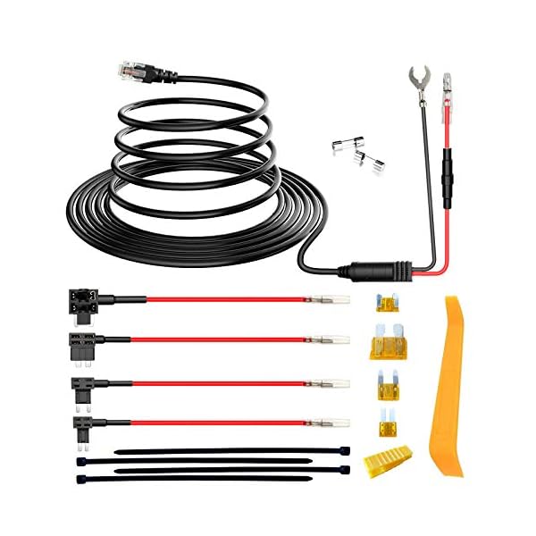 Radar Detector Hardwire Kit,Direct Wire Wiring kit for Escor t Valentine One Unide n Beltronics cobr a Radar Detector Quick Connection Plug and Play Power Cord Cable(13FT RJ11)