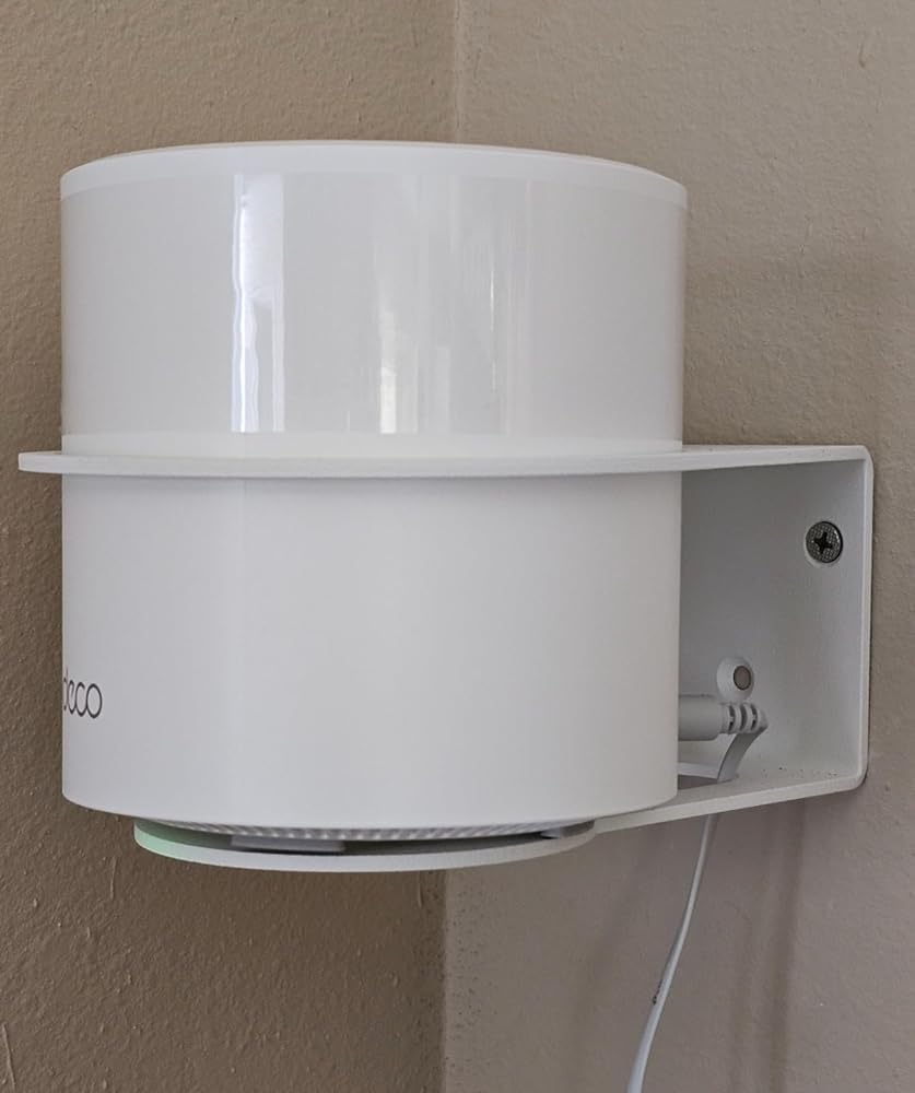 ALLICAVER Wall Mount for Deco X20 X55 Pro X60 X68 WiFi 6 Mesh WiF System Bracket for Deco X55 Deco X20 WiFi 6 Mesh Sturdy Metal Made Mount Stand Holder 2 Pack