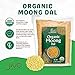 Jiva USDA Organic Moong Dal Yellow - 4 Pound (Split Mung Beans Washed)