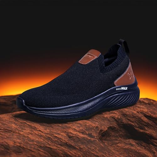 Image of Neeman's Ease Walk Neo Slip-Ons for Men | Lightweight, Breathable & Cushioned Walking Shoes | Easy Slip-in Design for Everyday Comfort & Style