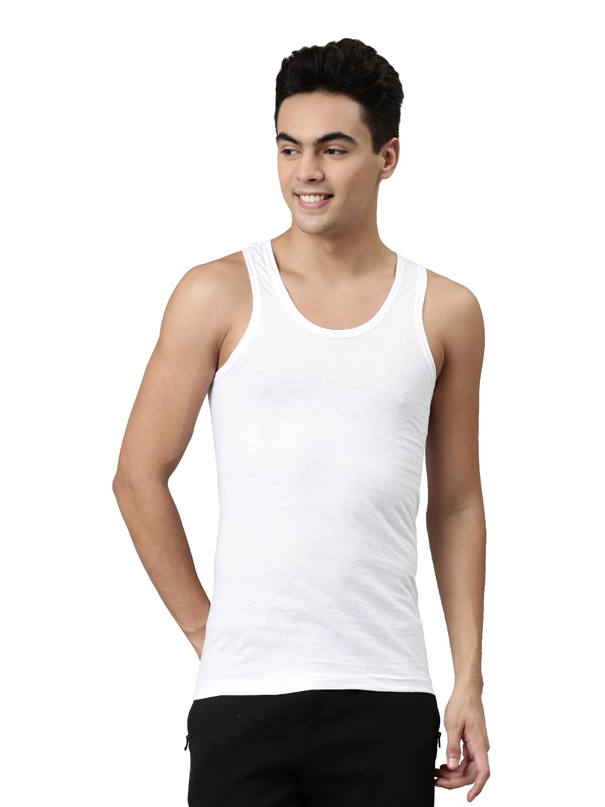 dixcy josh Men Solid Vest with Rn Pack of 5-picture-28