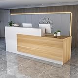 Kassierer-Rezeptions-Theke für Convenience & Bekleidungsgeschäfte, 8 Stück, 140 x 60 x 100 cm, stilvoller Vordertisch für den Einzelhandelsmarkt, langlebige und funktionale Kassenlösung