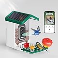 Smart Bird Feeder with Camera Solar Powered for Outdoors 2.4Ghz Wi-Fi Camera Birdhouse Inside 2.5k HD Ai Identification Video Birds Feed Camera Live Bird Watching Gifts for Birds Lovers Dad Mom