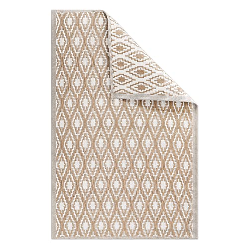 JEMIDI Outdoor Teppich 120x180cm groß - Terrassenteppich Balkonteppich Außenteppich - Balkon...