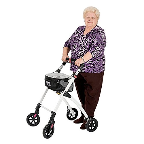 Buy KMINA PRO Folding Rollator Walker for Elderly, Indoor Mobility Walker with Tray, Narrow