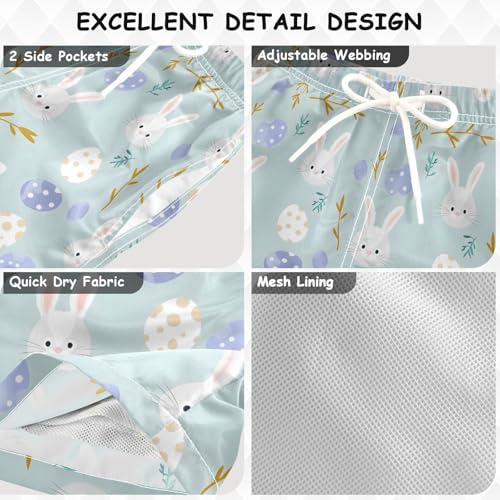 Boys Swim Trunks Easter Bunny Easter Eggs Kids Swim Shorts Quick Dry Bathing Suit Toddler Swimsuit3