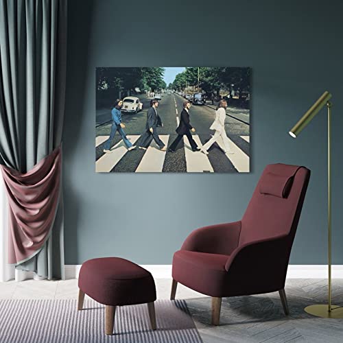 The Beatles Art Group Poster décoratif sur toile pour chambre à coucher 60 x 90 cm - Les Beatles, Paul McCartney, John Lennon, RIngo Starr, George Harrison The Beatles Art Group Poster décoratif sur toile pour chambre à coucher 60 x 90 cm – Image 5