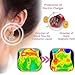 4 Pairs Lymphatic Drainage Slimming Hoop Earrings, Halolux Lymphvity Germanium Earring Acupuncture Therapy Hoop Earrings Fashion Jewelry Gift For Women Men(4PP)