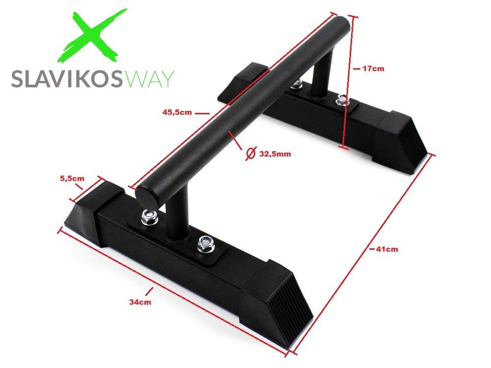 X-Parts Parallettes Metall Calisthenics Liegestützgriffe Handstandgriffe Stabil Handstand SCHWARZ Slavikosway
