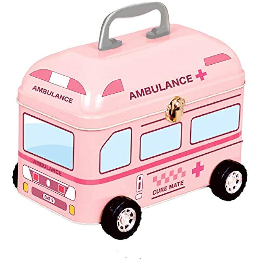 Amazon | 救急ボックスW 救急車型 ピンク | ノーブランド品