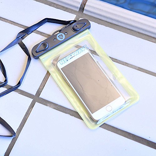 New Wave Waterproof Pouch para nadadores de aguas abiertas y triatletas - Estuche impermeable para teléfono miniatura 3