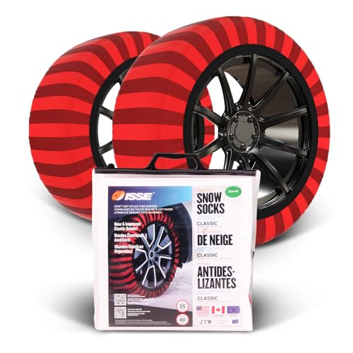 ISSE Classic Snow Socks for Tires. Designed for All Tire