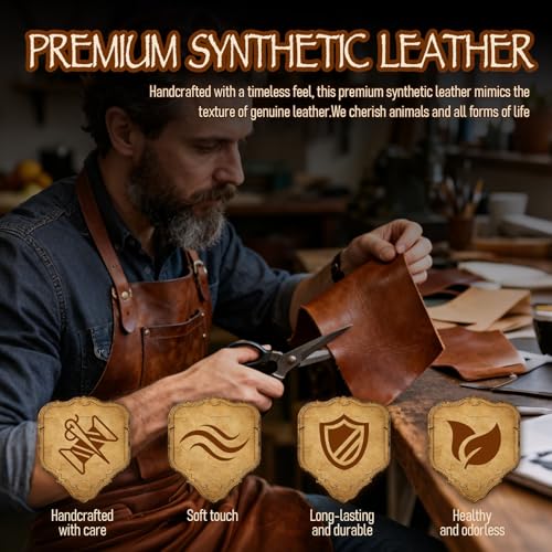 Ecoret-Pro Wikinger Gürtel Set, Mittelalter Gürteltasche Geprägte Kunstleder mit Manschette Armband & Lederbeutel, Mittelalter Ritter Zubehör, Wikinger Kostüm Accessoires Anzug für Herren, Braun