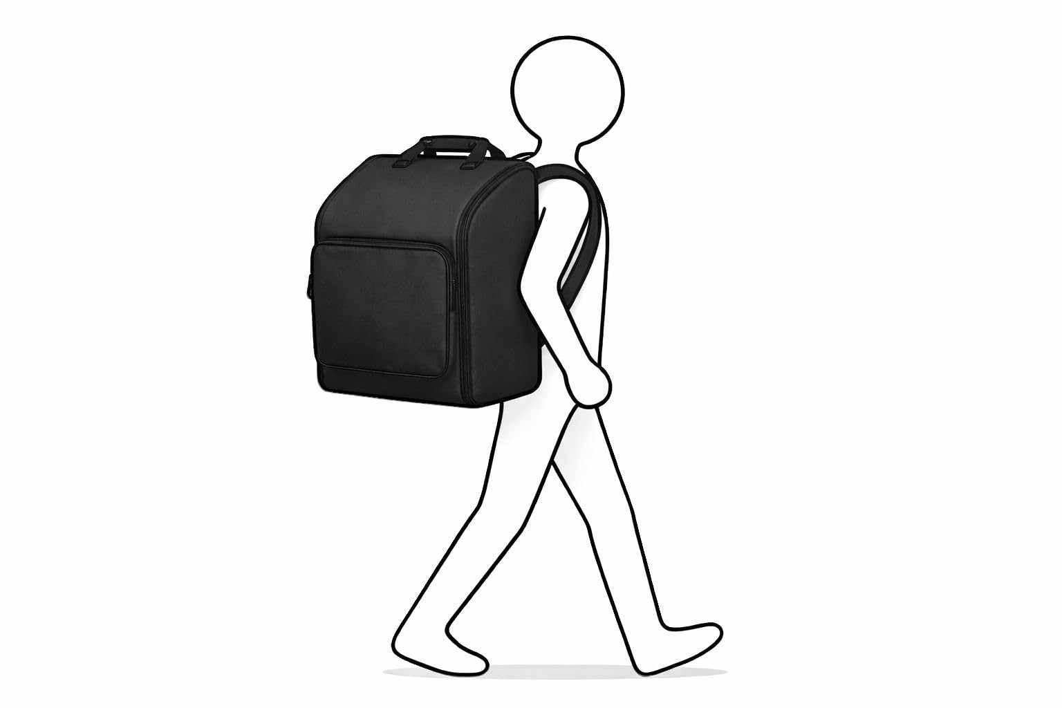 Harmonikarucksack für Kinder 3-reihig – gepolsterte Tragetasche für Steirische Harmonika, leicht & robust, ideal für kleine Musikanten – Rucksack mit Tragegurten & Schutzfunktion